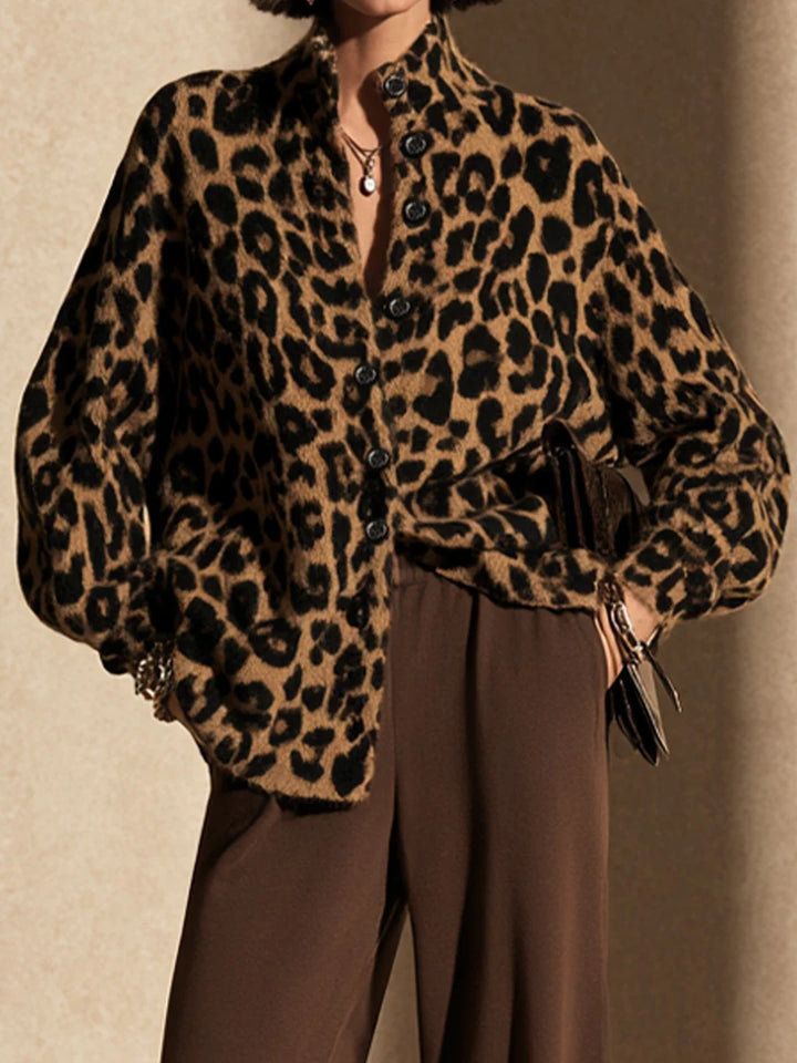 SIENNA | LEOPARD CARDIGAN &amp; WIDE-LEG PANTS SET