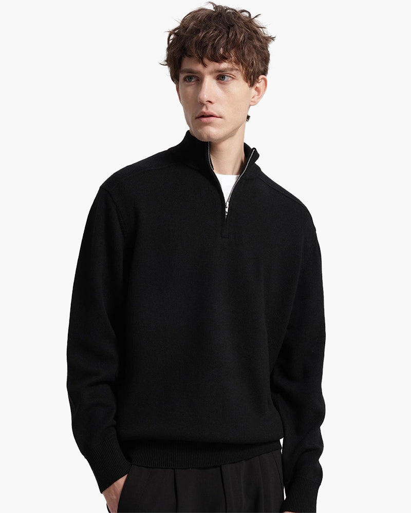 THOMAS | MERINO WOOL HALF-ZIP SWEATER
