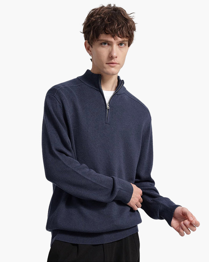 THOMAS | MERINO WOOL HALF-ZIP SWEATER