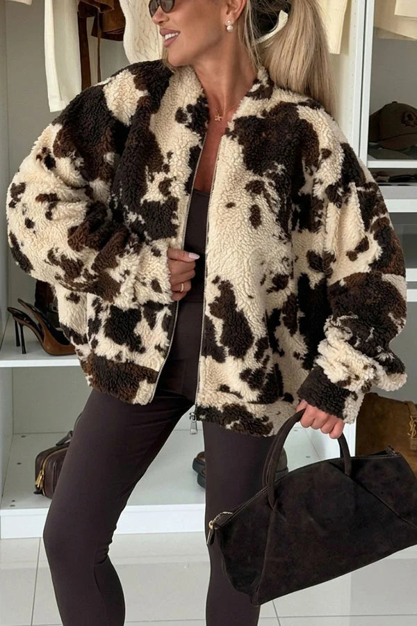 MADELINE | TEDDY FLEECE ZIP-UP JACKET