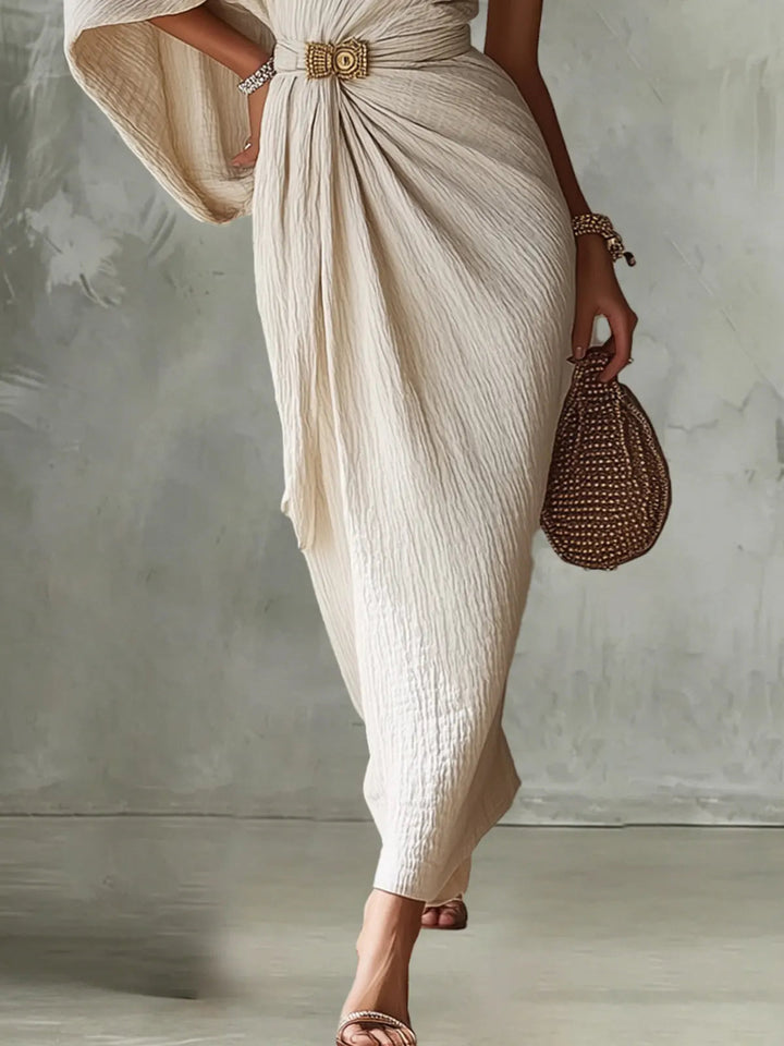 ISADORA | ASYMMETRICAL EVENING MAXI DRESS