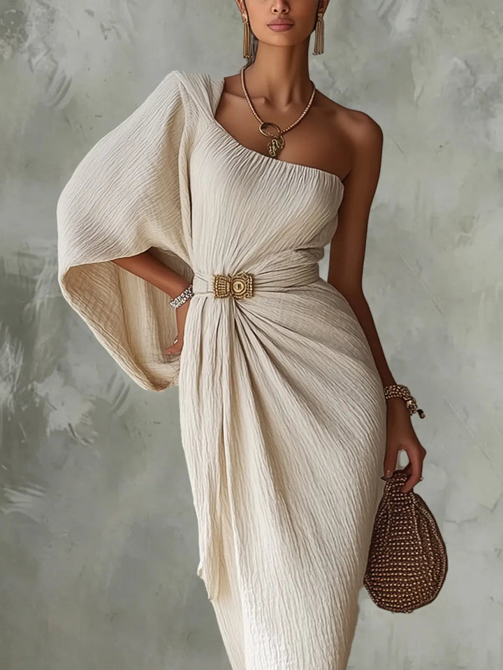 ISADORA | ASYMMETRICAL EVENING MAXI DRESS