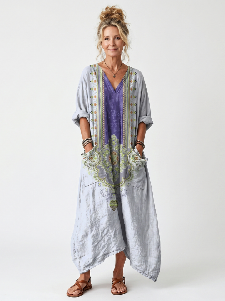 RAINA | EMBROIDERED MIDI DRESS