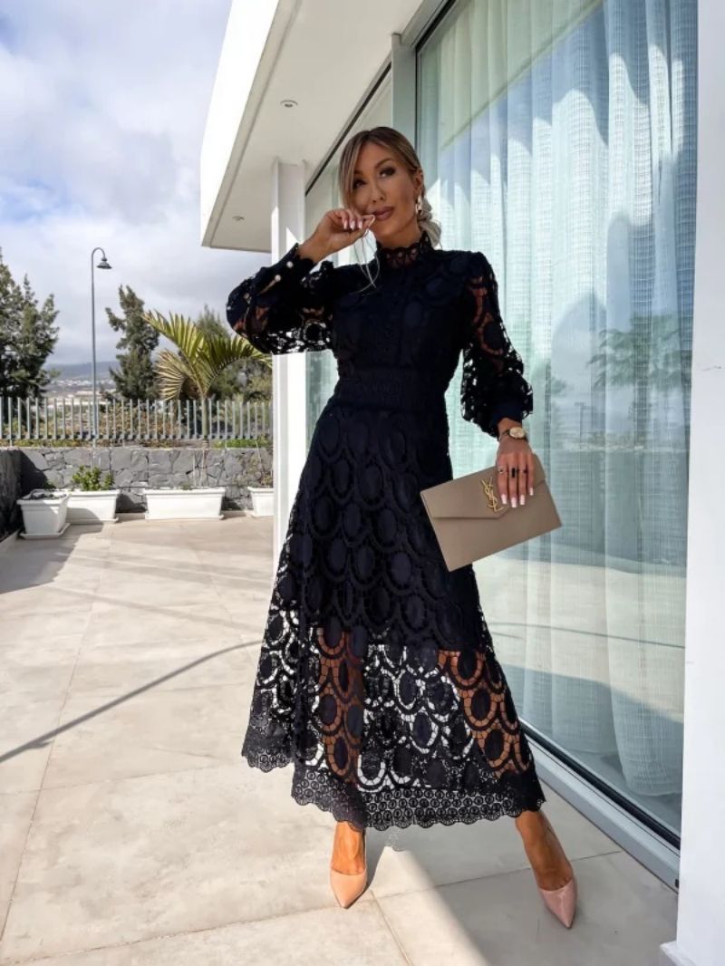LIZA | ROMANTIC LACE MIDI DRESS