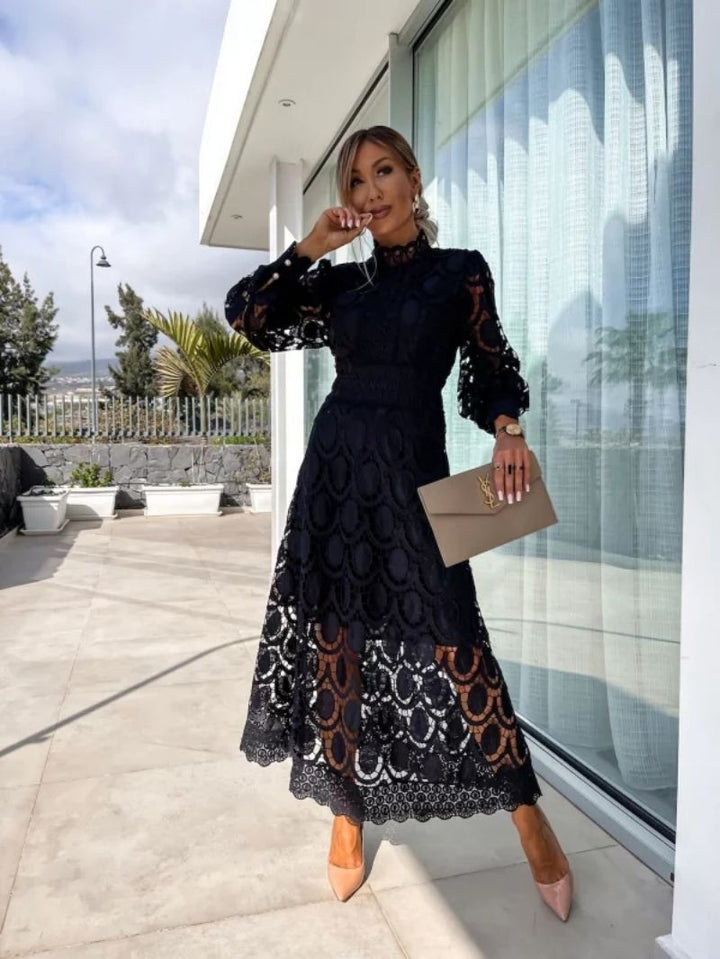 LIZA | ROMANTIC LACE MIDI DRESS