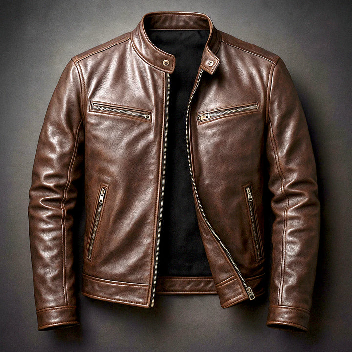 LARS™ | Vintage Motorcycle Jacket with Bold Fit for Everyday and Travel