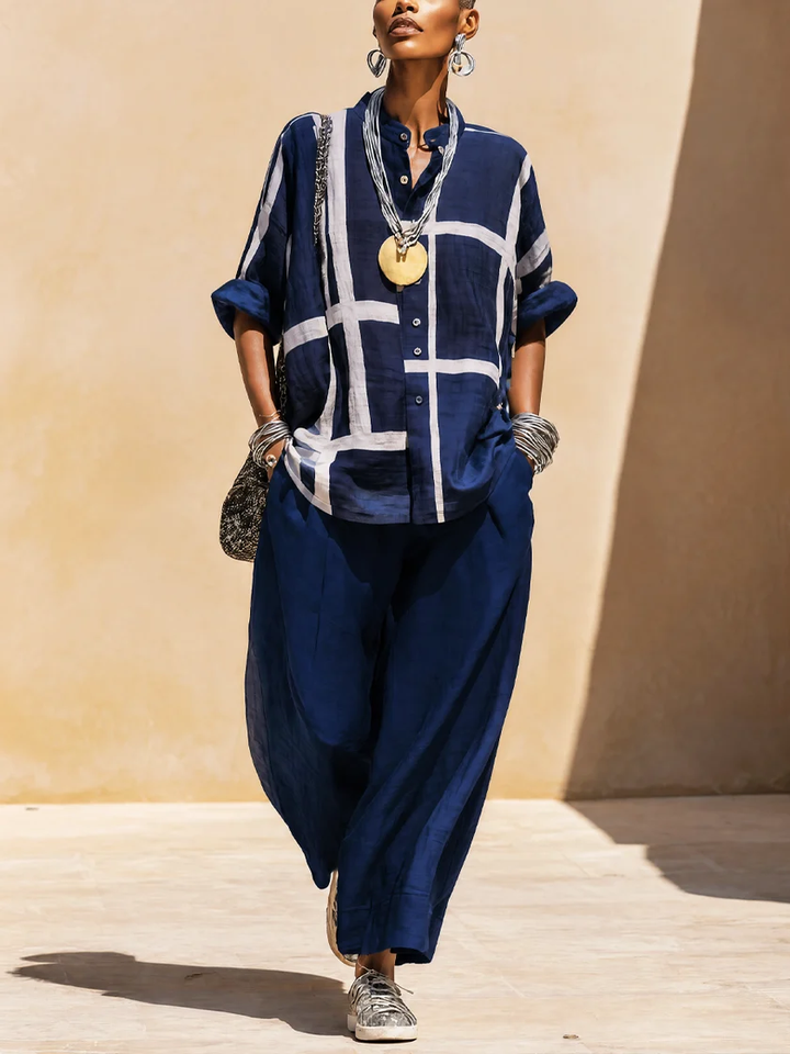 VERA | CASUAL WIDE-LEG TWO-PIECE SET