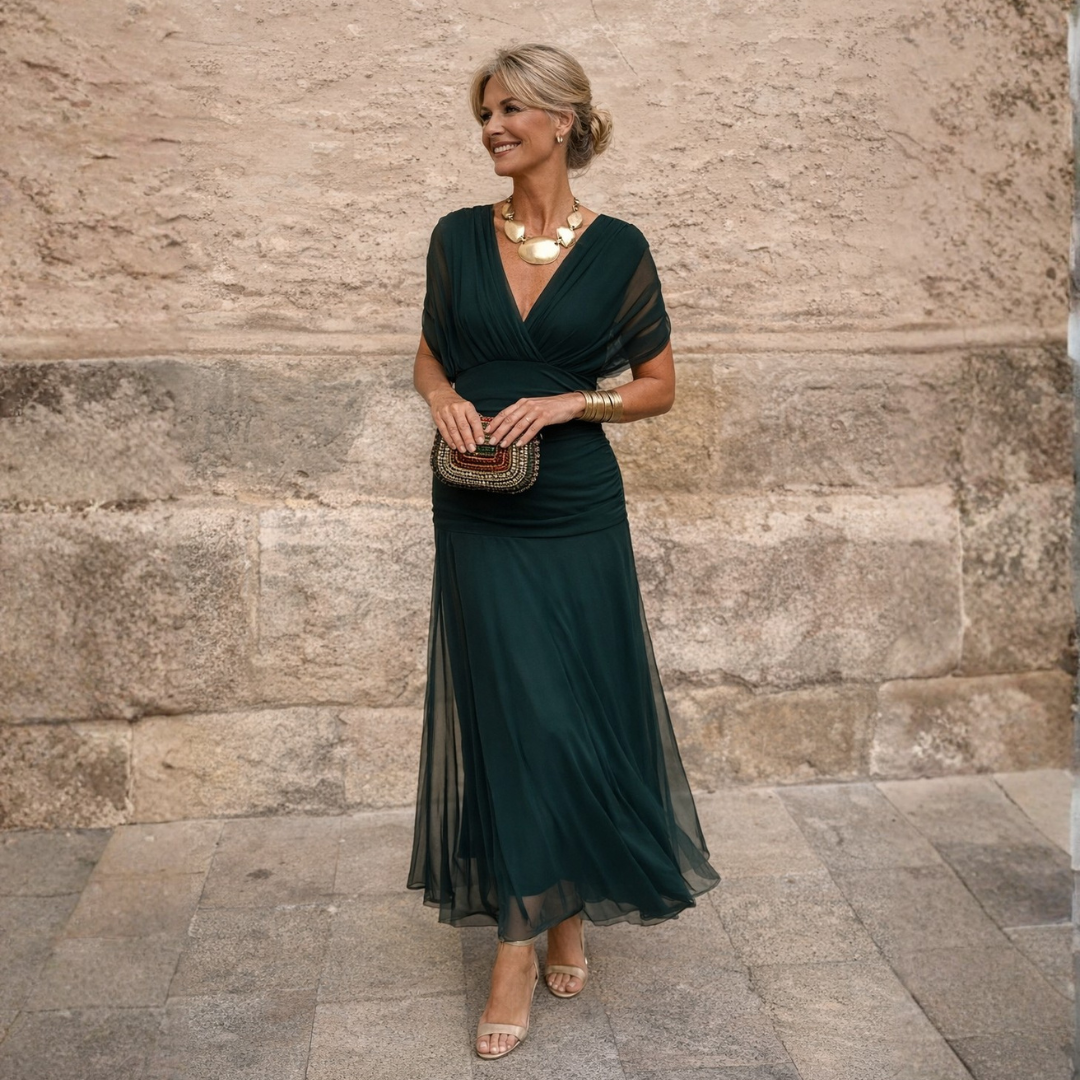 Off-Shoulder Mermaid Maxi Dress