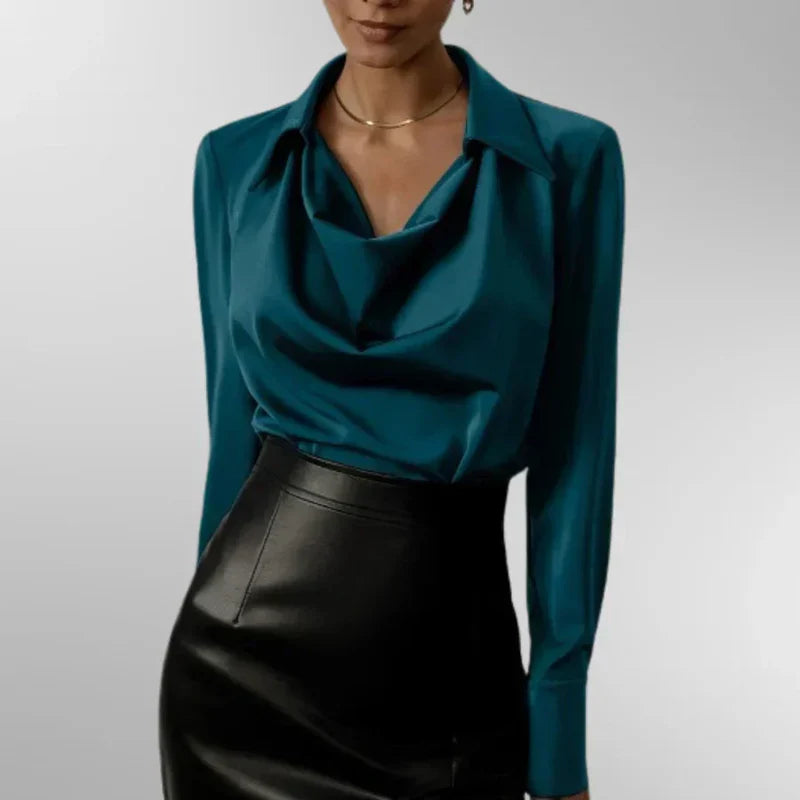 Violet | Elegant Satin Blouse