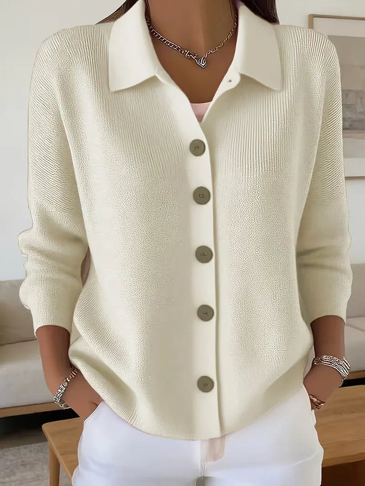 CARMELA | BUTTON-FRONT KNIT CARDIGAN