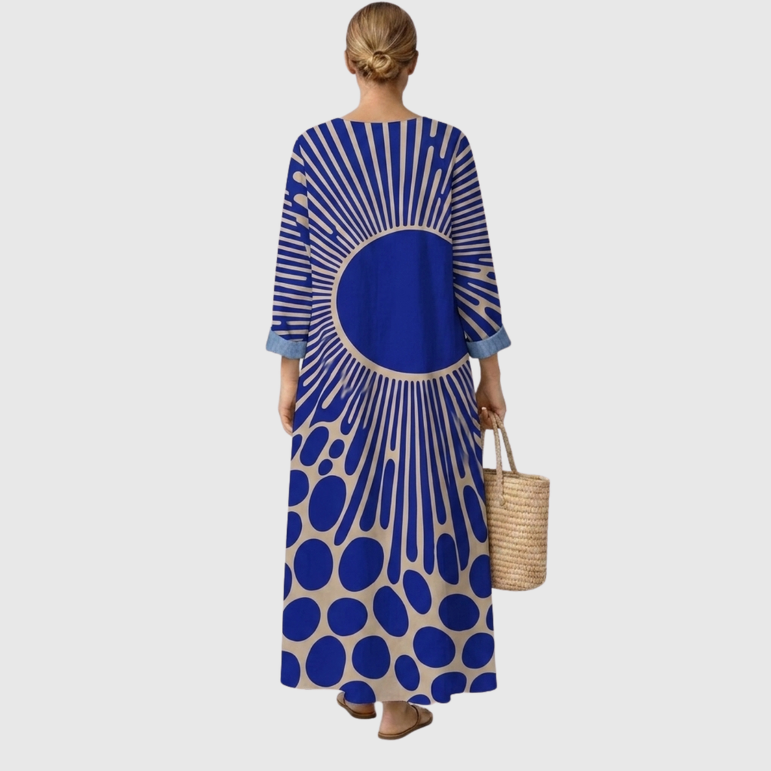 GEORGIA | BOHEMIAN SUNBURST MAXI DRESS