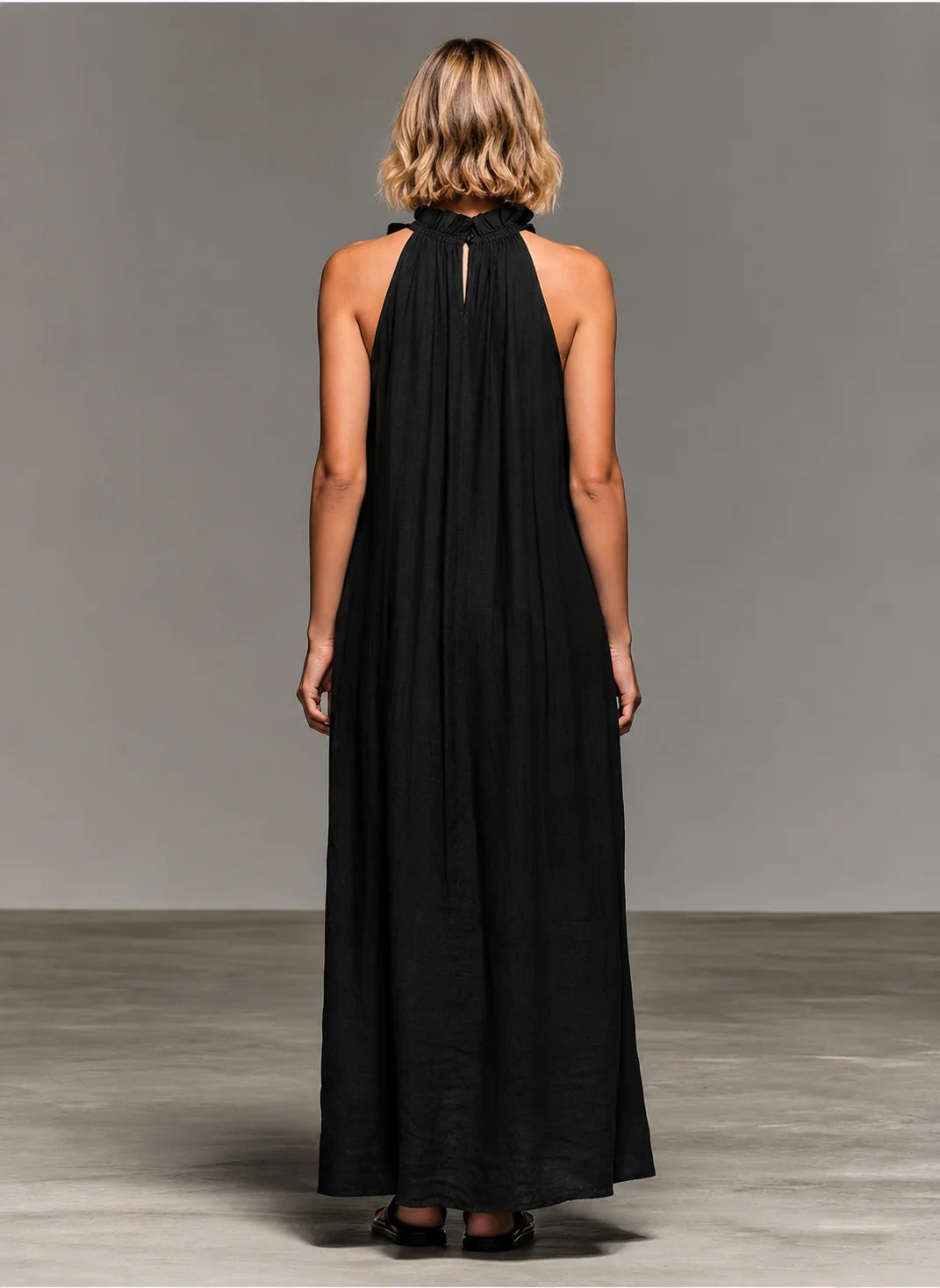 EMMA | SOFT RUFFLE MAXI DRESS