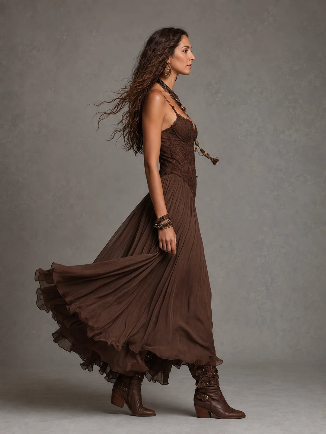 OLIVIA | LACE CORSET MAXI DRESS
