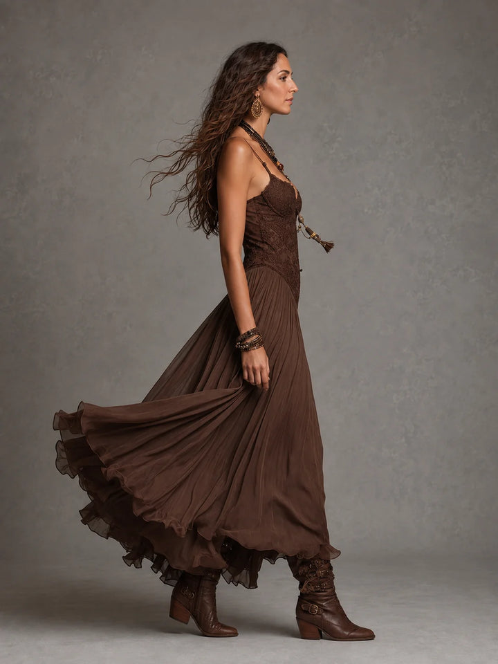 OLIVIA | LACE CORSET MAXI DRESS