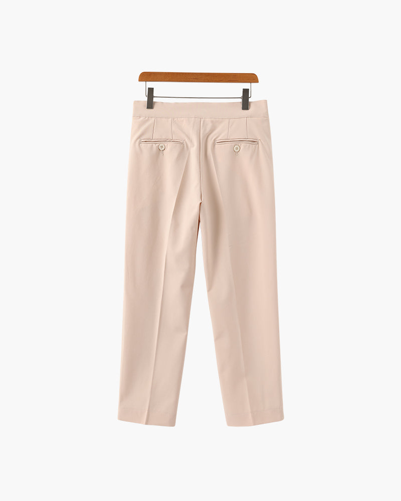 PARIS | HIGH-WAIST TAILORED TROUSERS
