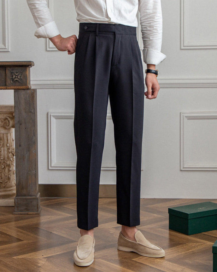 PARIS | HIGH-WAIST TAILORED TROUSERS