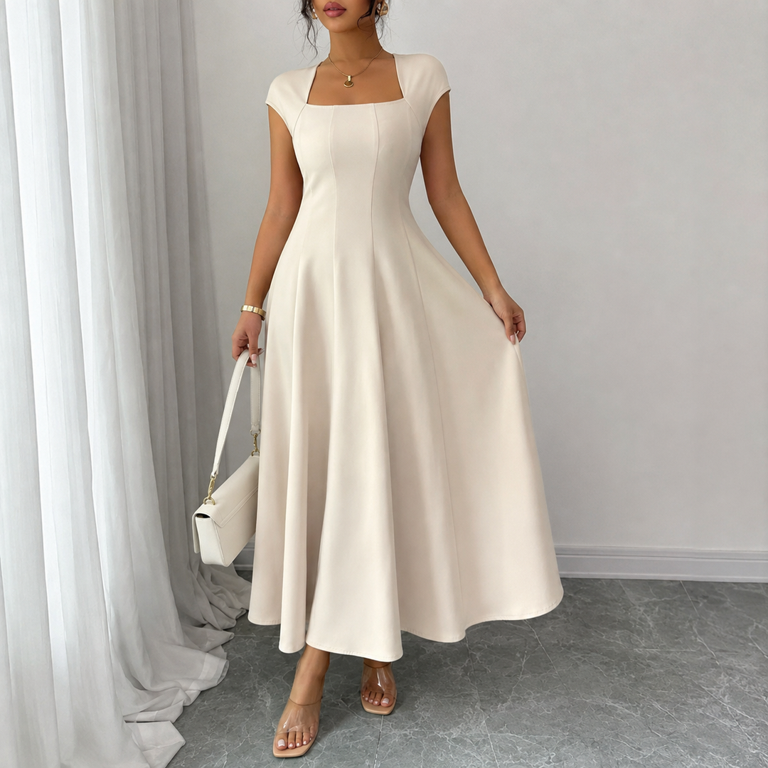 BROOKLYN | CLASSIC TUMMY-CONTROL A-LINE MIDI DRESS