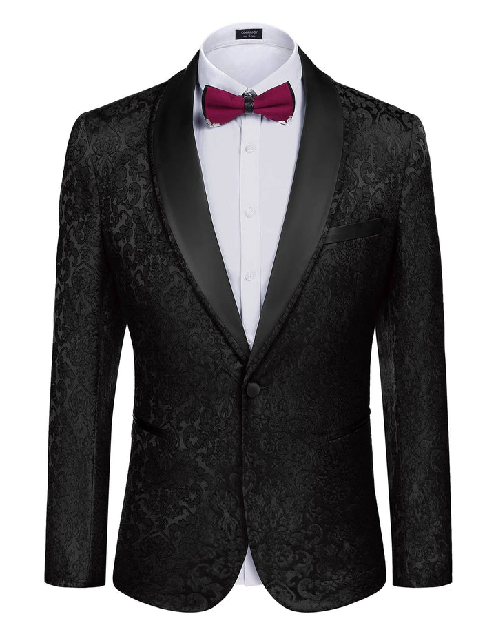 LEONARDO | JACQUARD FLORAL BLAZER