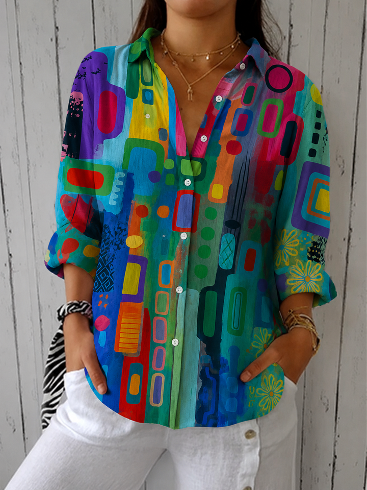CATALINA | ARTISTIC BUTTON-FRONT BLOUSE