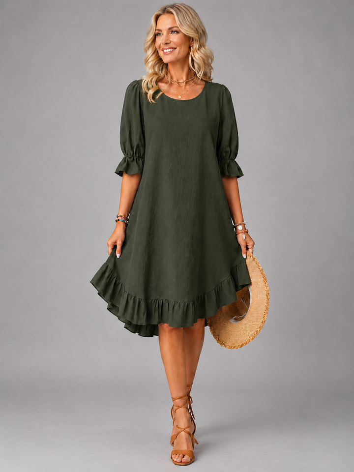 ELIRA | EFFORTLESS COMFORT MIDI DRESS