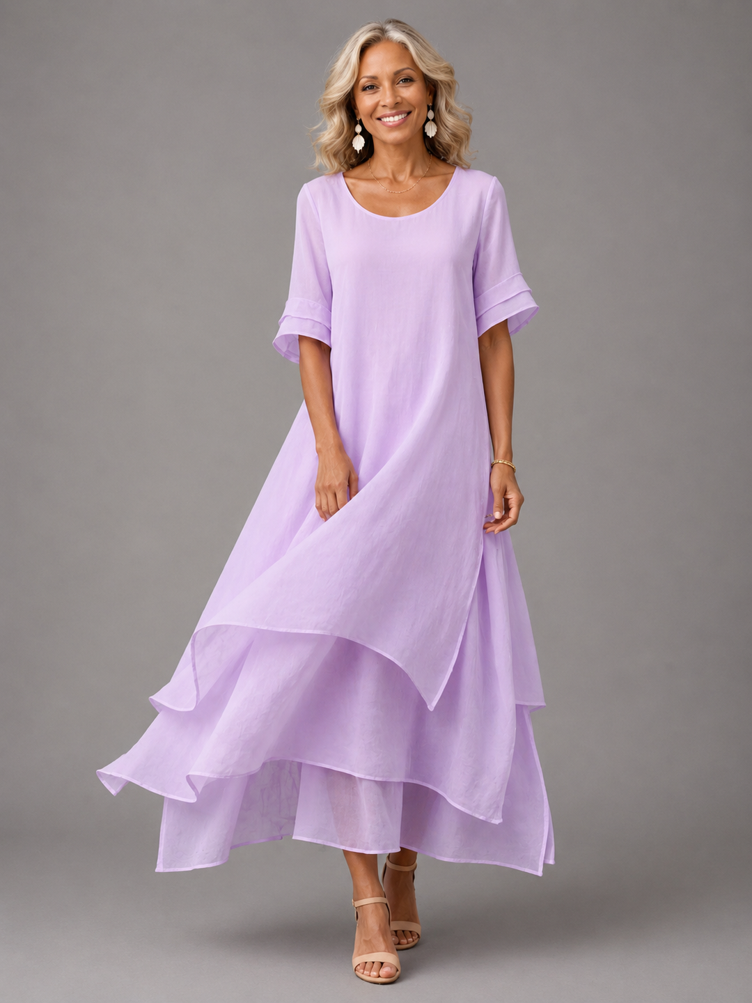 LIORA | FLOWING TIERED MAXI DRESS