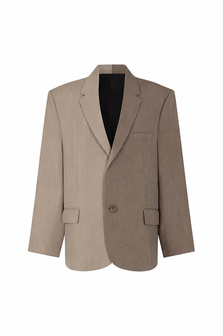 VICTORIA | CONTRAST BLAZER &amp; WIDE-LEG SET