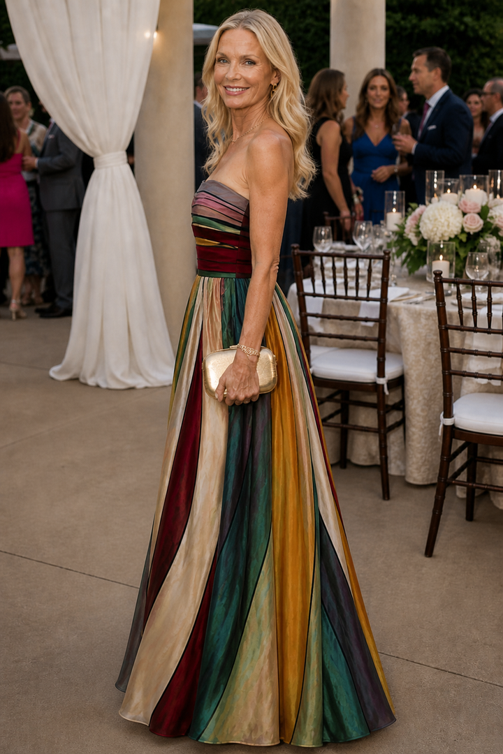 VIOLET | STRAPLESS A-LINE SUMMER DRESS