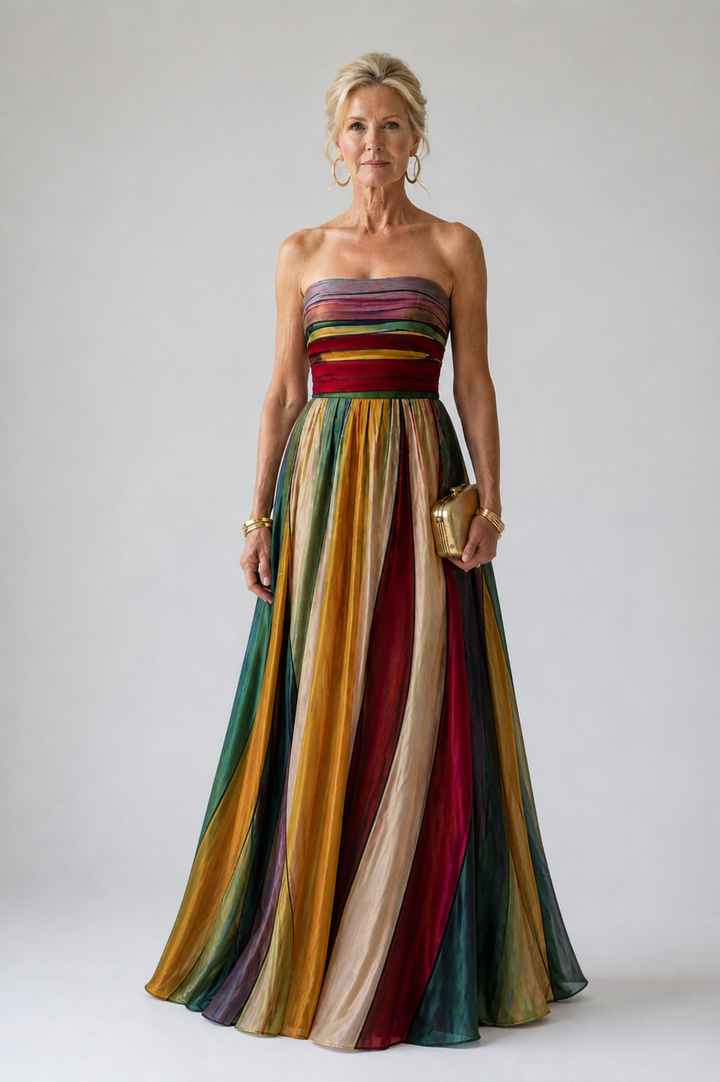 VIOLET | STRAPLESS A-LINE SUMMER DRESS