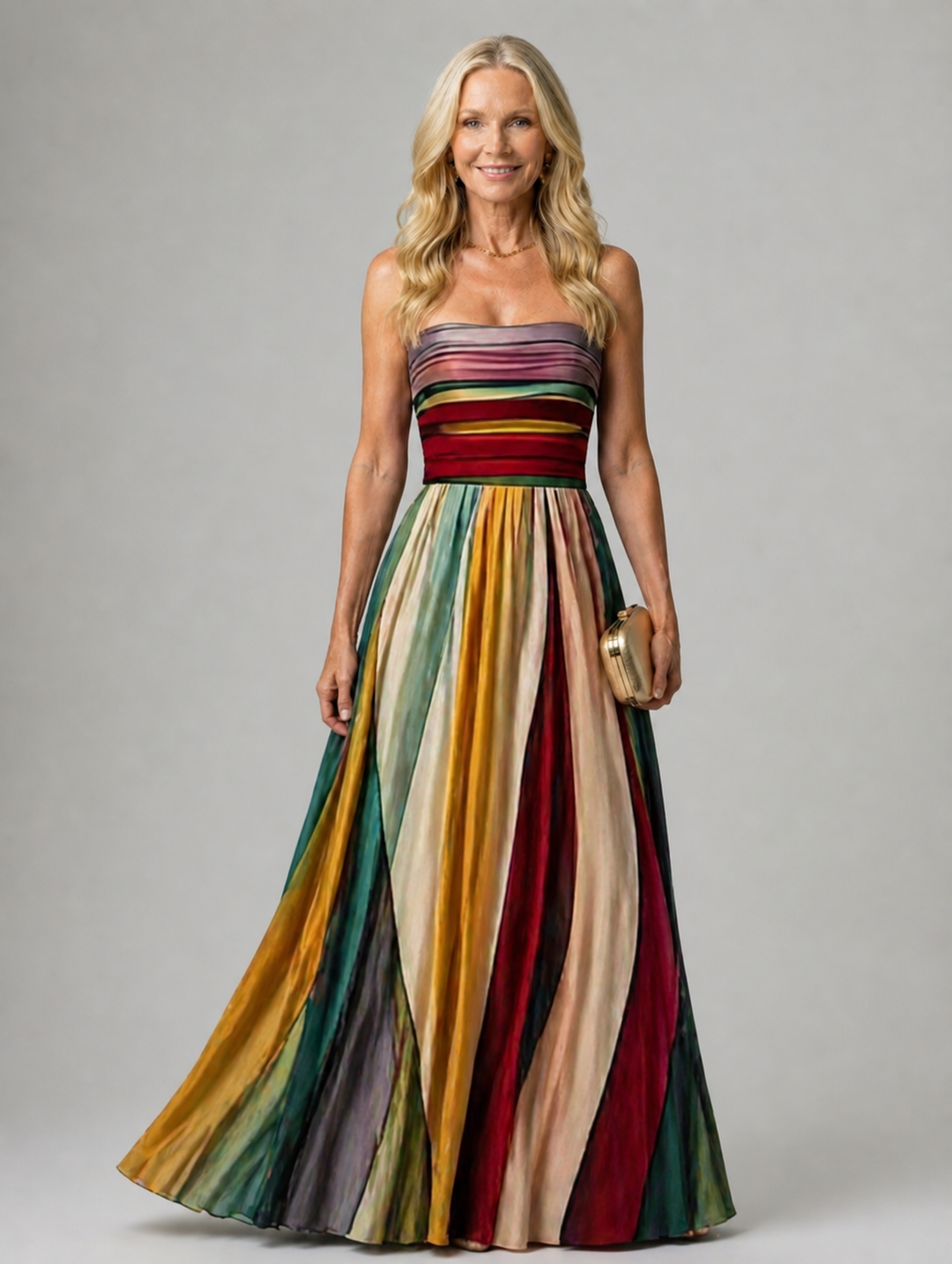 VIOLET | STRAPLESS A-LINE SUMMER DRESS