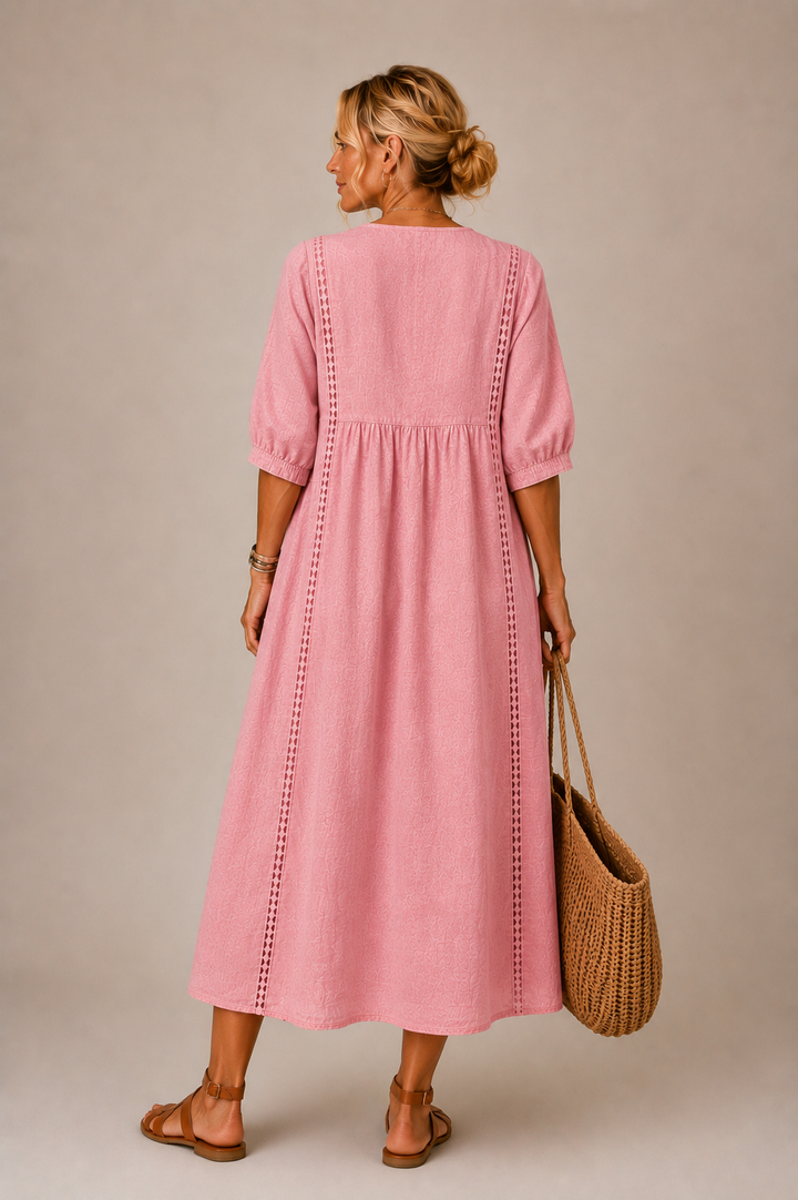 SEFI | LACE DETAIL MIDI DRESS