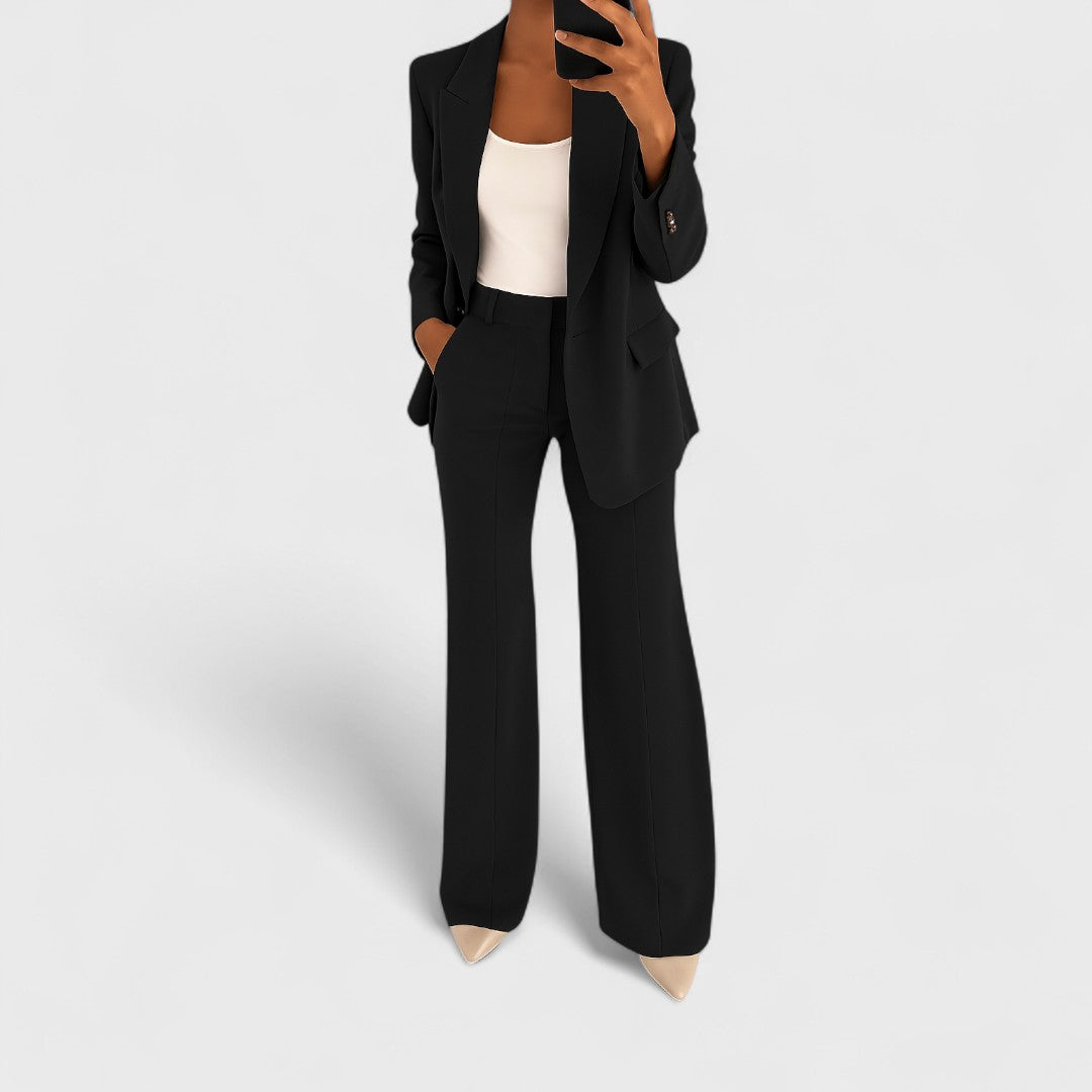 CAMILLE | POLISHED TWO-PIECE TROUSER SET