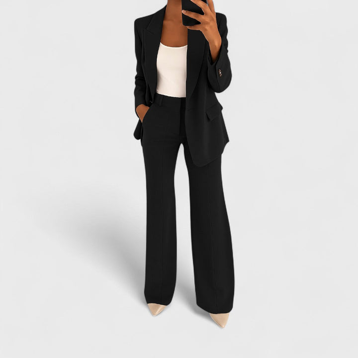 CAMILLE | POLISHED TWO-PIECE TROUSER SET