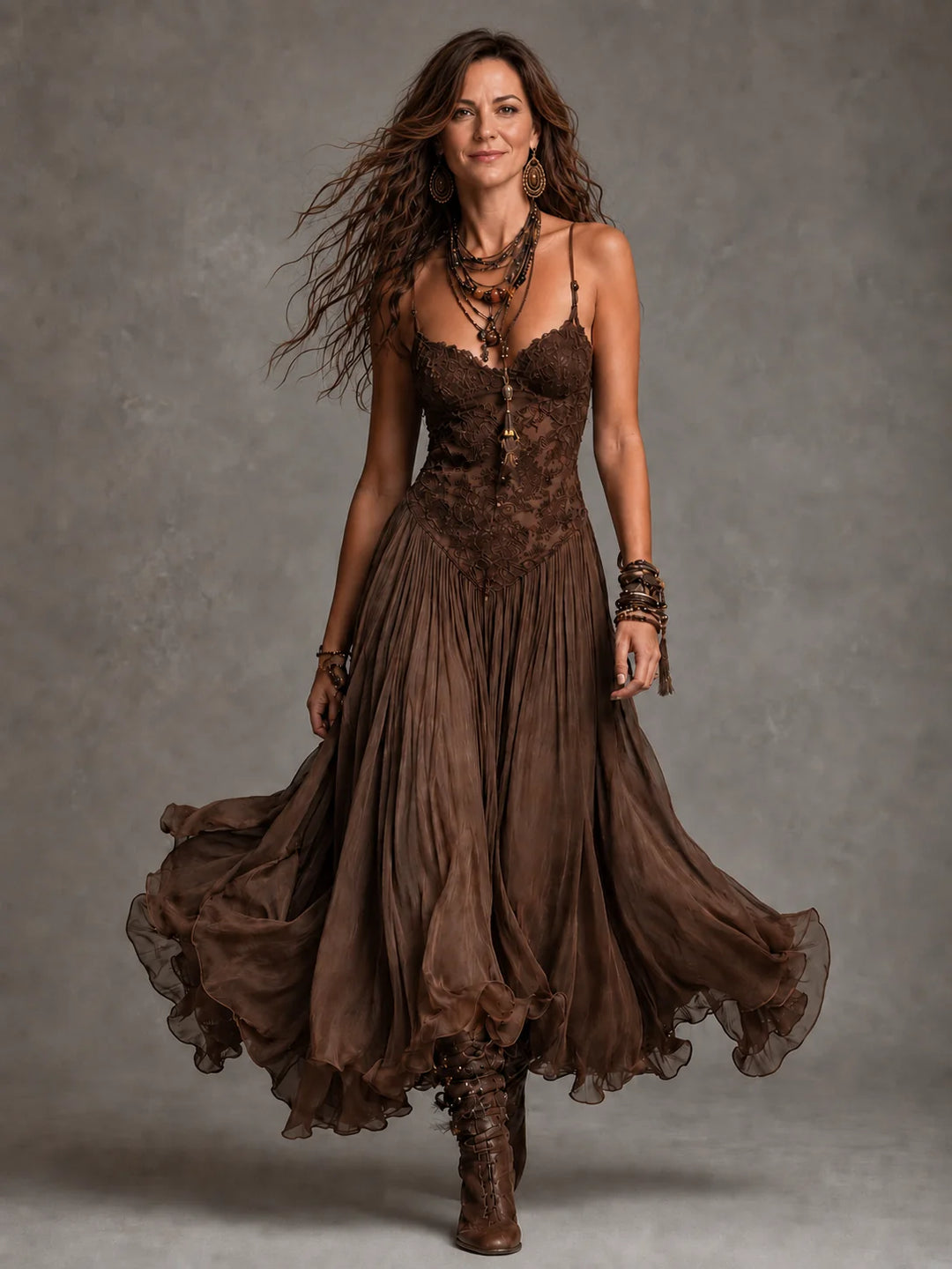 OLIVIA | LACE CORSET MAXI DRESS