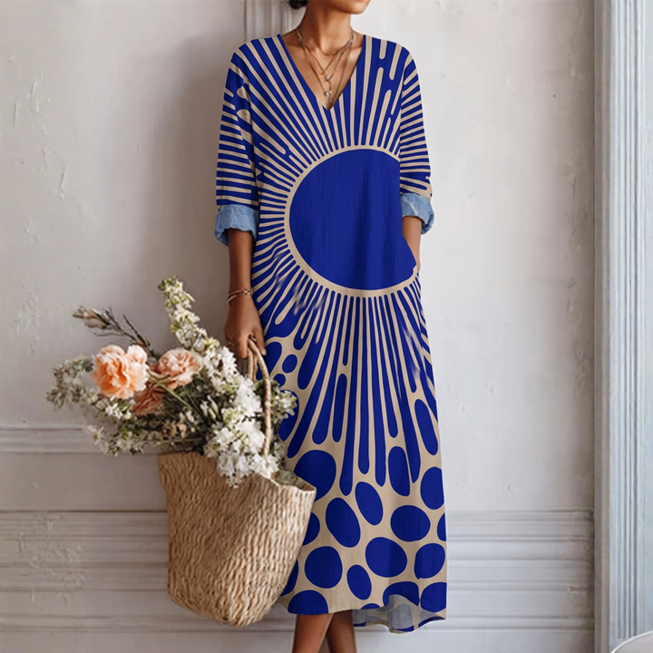 GEORGIA | BOHEMIAN SUNBURST MAXI DRESS