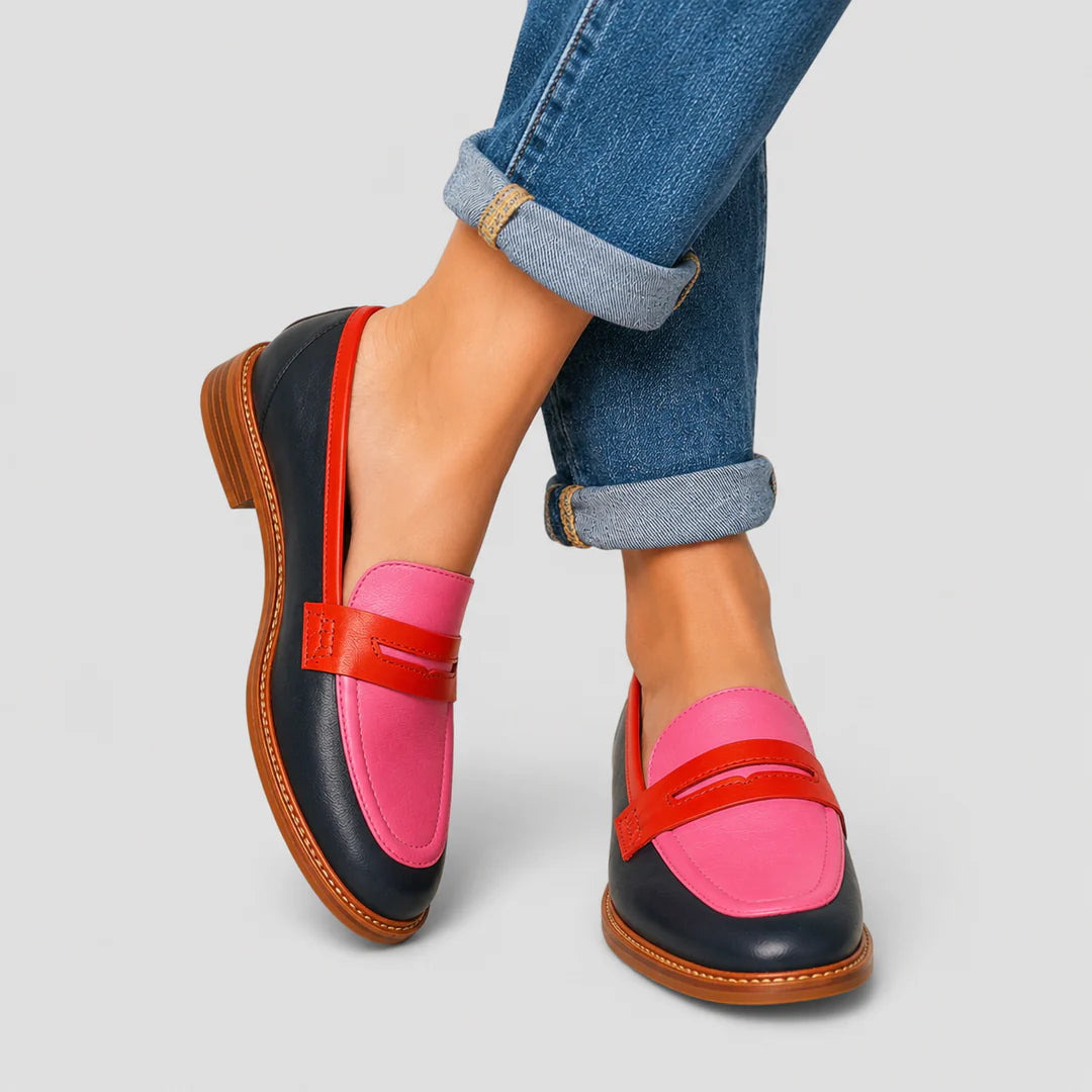 FRANKI | TWO-TONE COMFORT LOAFERS