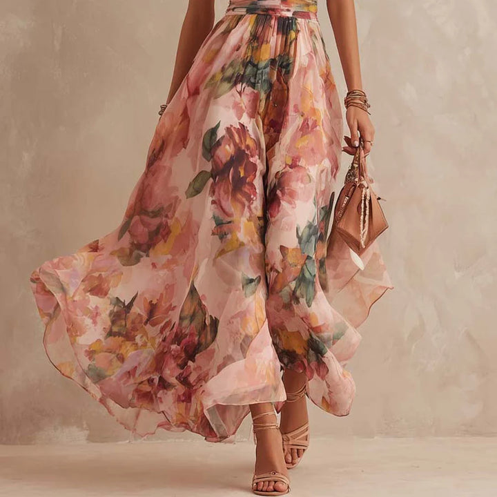 AURORA | ONE-SHOULDER FLORAL MAXI DRESS