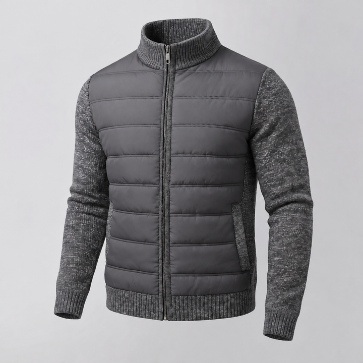 Quilted Jacket With Fleece Sleeves