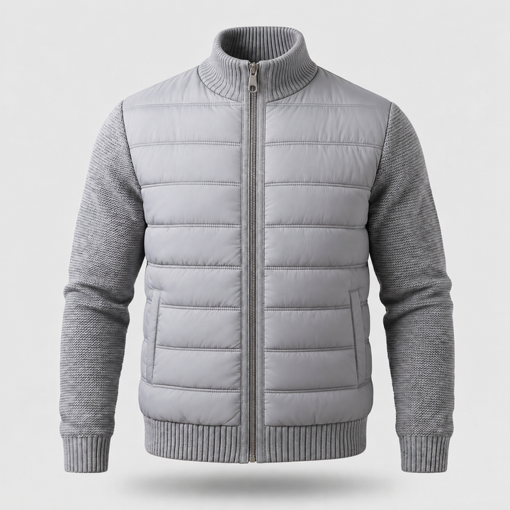 Quilted Jacket With Fleece Sleeves