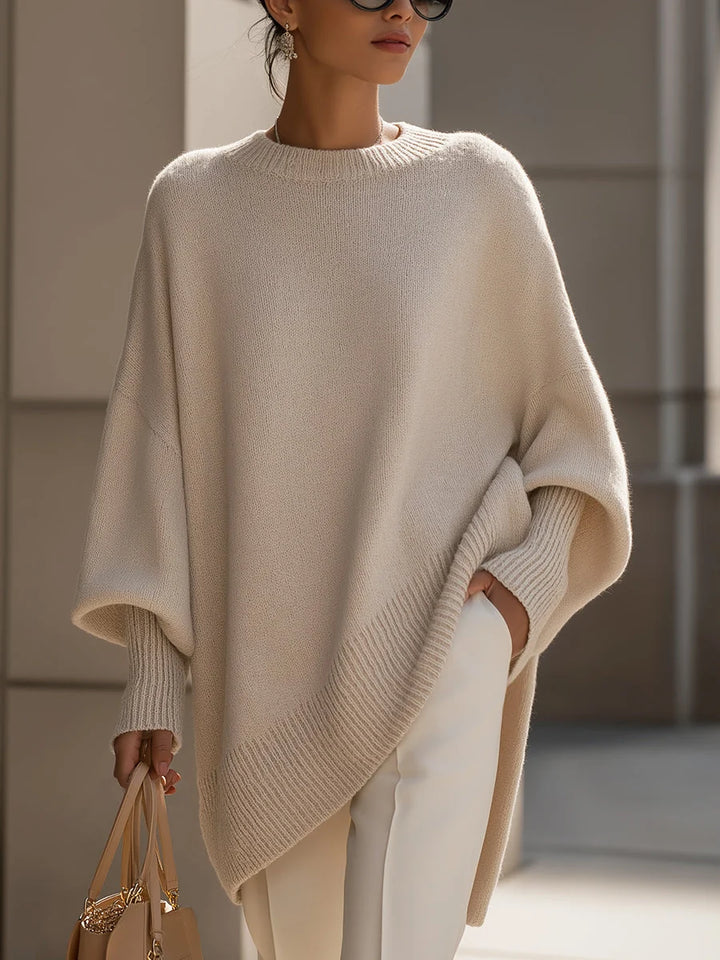 ISOLDE | OVERSIZED DRAPED KNIT SWEATER