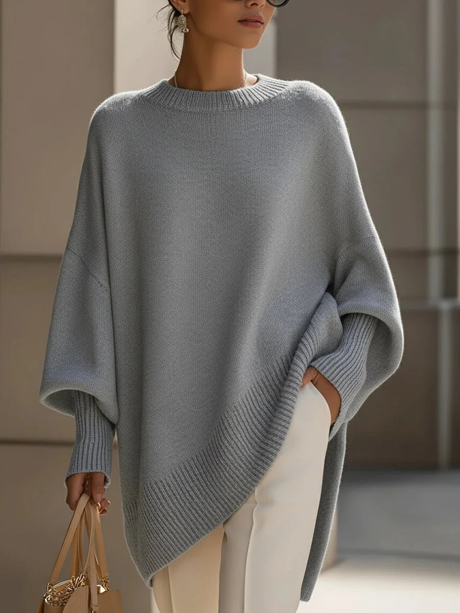 ISOLDE | OVERSIZED DRAPED KNIT SWEATER