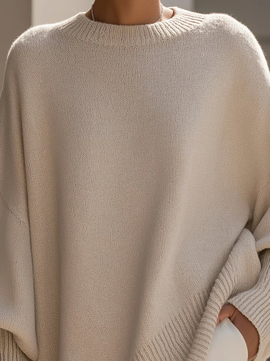 ISOLDE | OVERSIZED DRAPED KNIT SWEATER