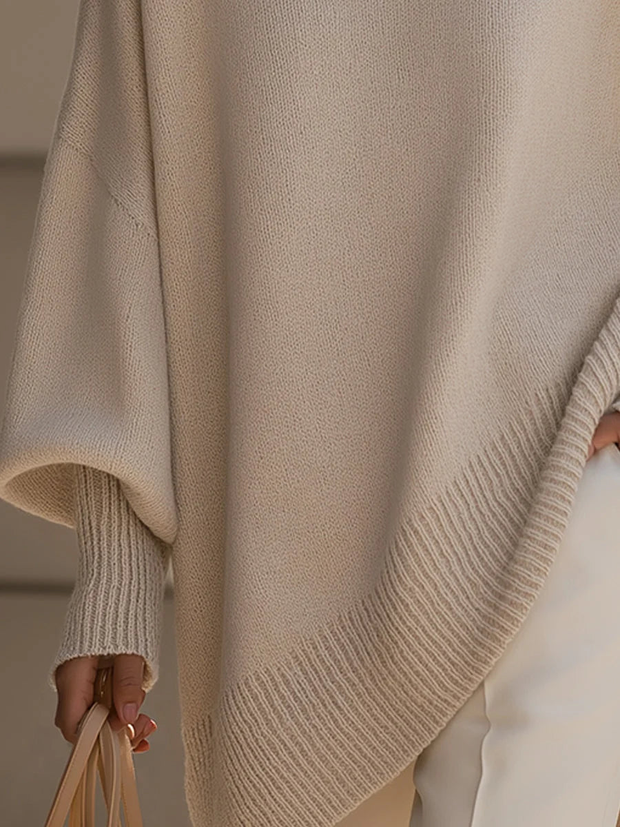 ISOLDE | OVERSIZED DRAPED KNIT SWEATER