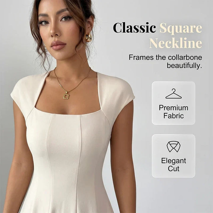 BROOKLYN | CLASSIC TUMMY-CONTROL A-LINE MIDI DRESS