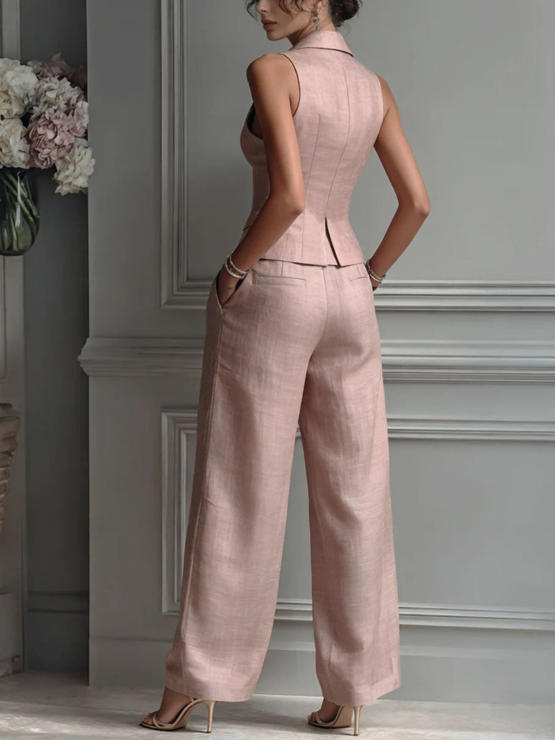AMARA | BUTTON-FRONT TWO-PIECE SET