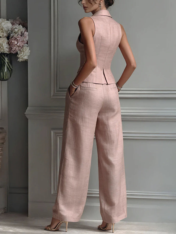 AMARA | BUTTON-FRONT TWO-PIECE SET
