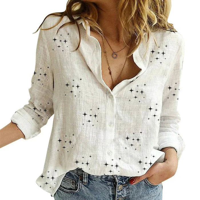 QUINN | Classic Printed Blouse