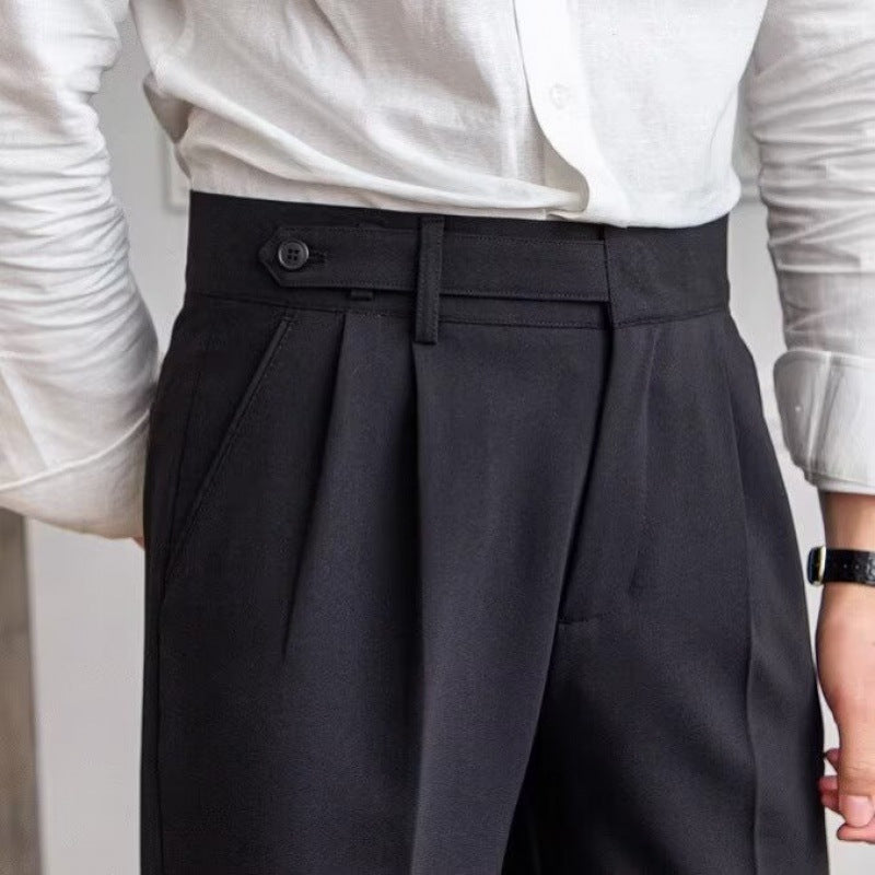 PARIS | HIGH-WAIST TAILORED TROUSERS
