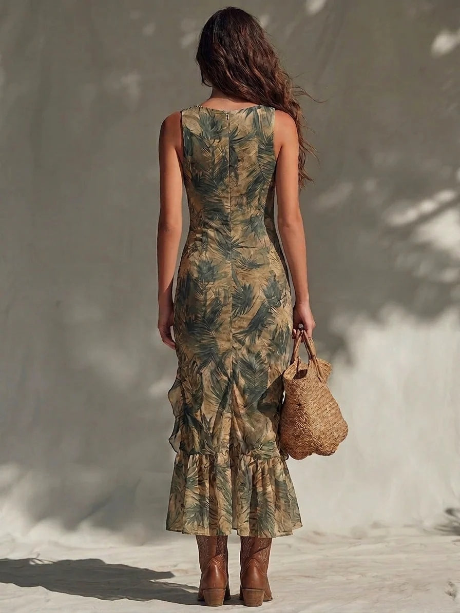 LIVIA | RUCHED RESORT MAXI DRESS