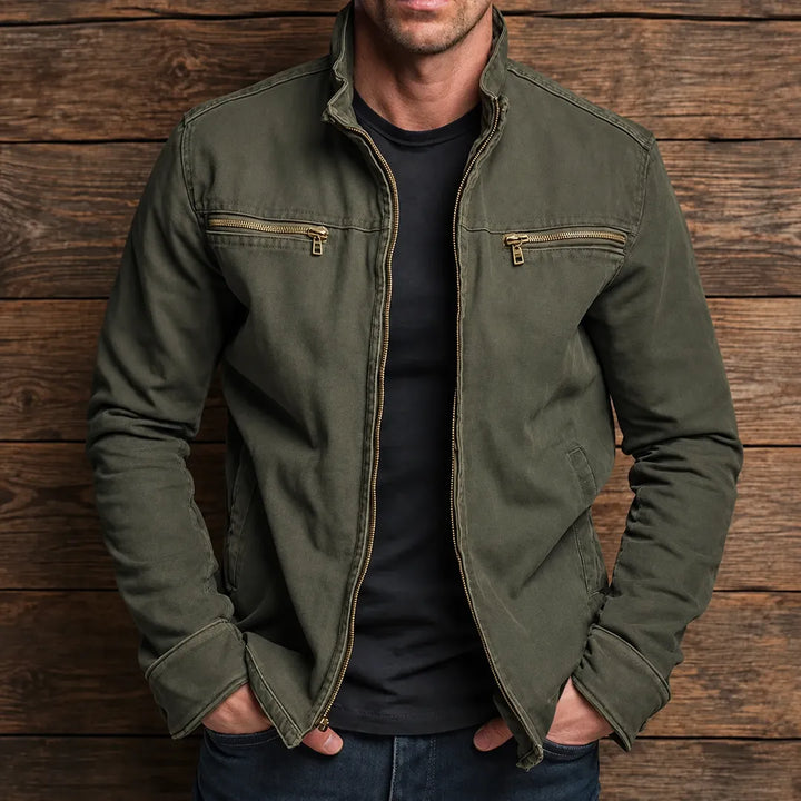 GRAHAM | RUGGED STAND-COLLAR ZIP JACKET
