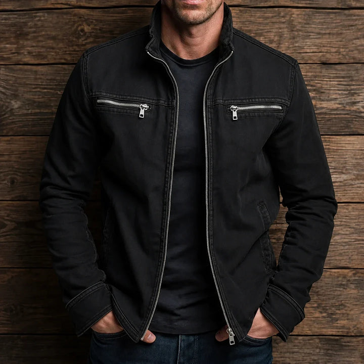 GRAHAM | RUGGED STAND-COLLAR ZIP JACKET